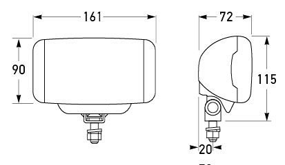 Hella Marine Comet FF 450 Spread Beam Driving Lamp