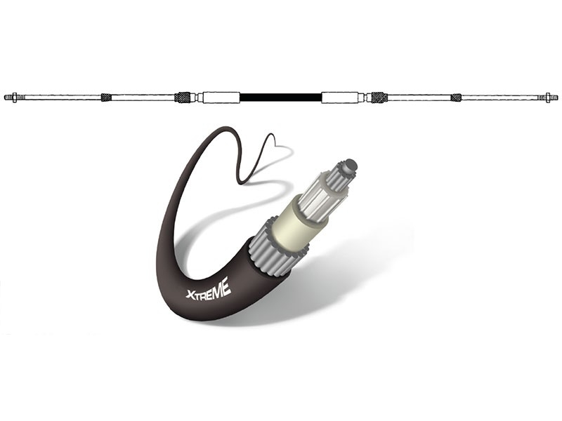 SeaStar CCX633 Xtreme Premium Control Cables Black 7.32m / 24ft