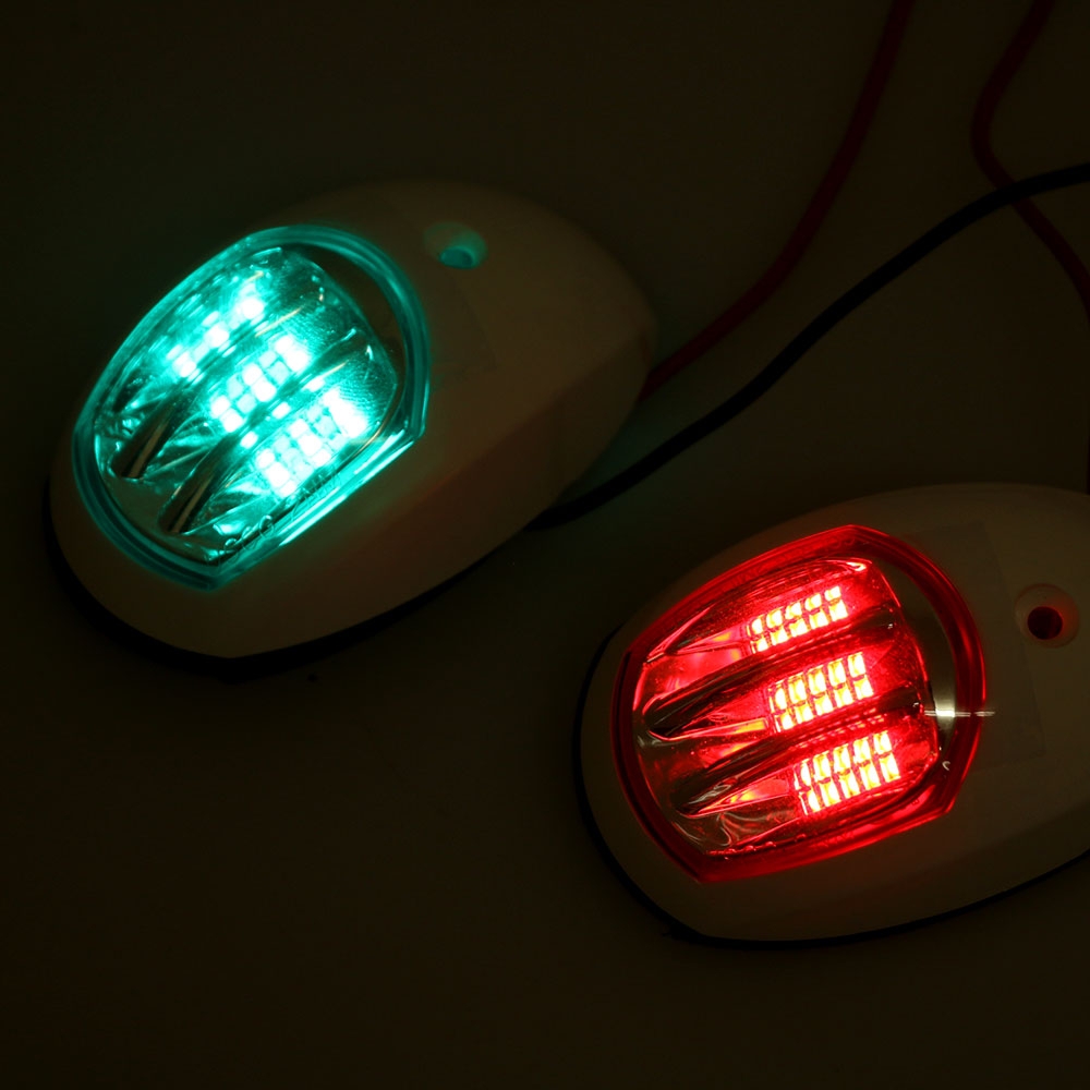 BLA Side Mount LED Navigation Lights Pair 12v White