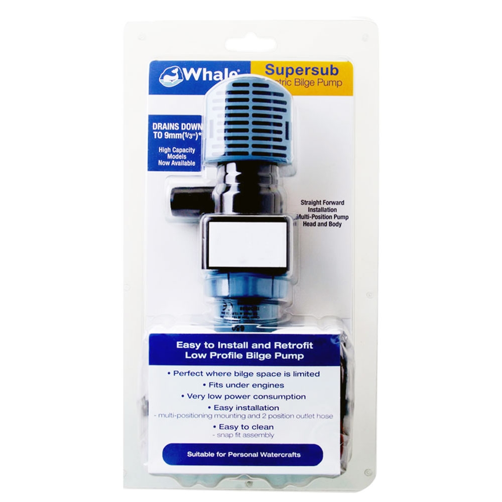 Whale Supersub Bilge Pump 1100GPH 12v