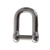 Stainless Steel Countersunk Pin D Shackle 4mm Packaged