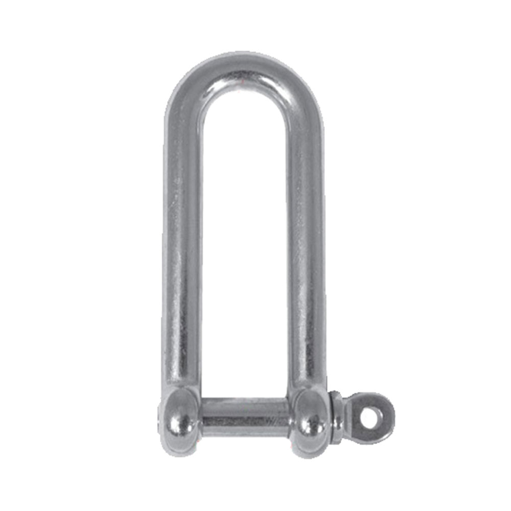 Stainless Steel Captive Pin Long D Shackle - 8mm