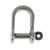 Pressed Stainless Steel D Shackles - 6mm