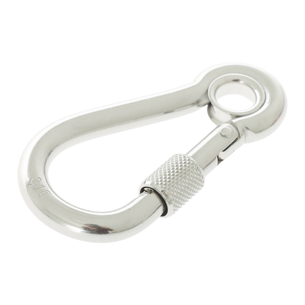 Stainless Steel Carabiner Hook - 80mm Packaged