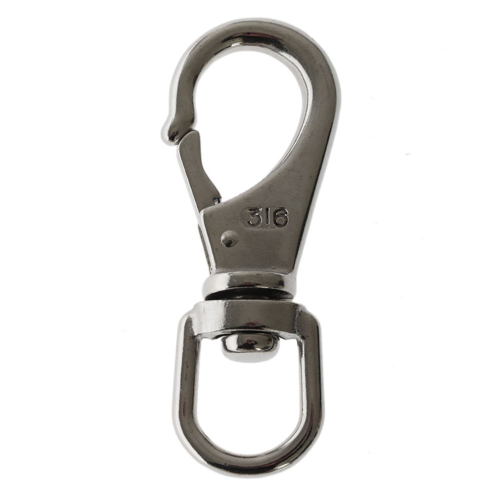 Stainless Steel Swivel Eye Snap Hook - 100mm