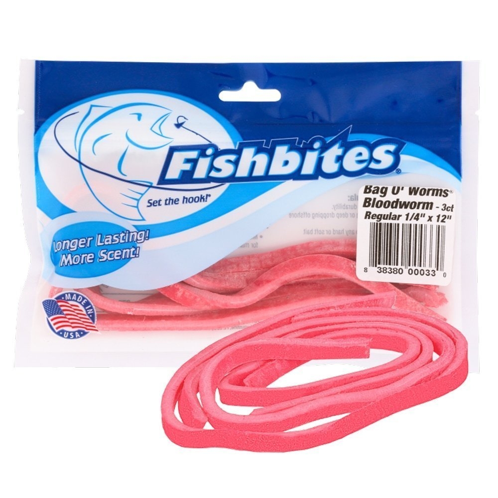 Fishbites Bag O' Worms Longer Lasting Bloodworm