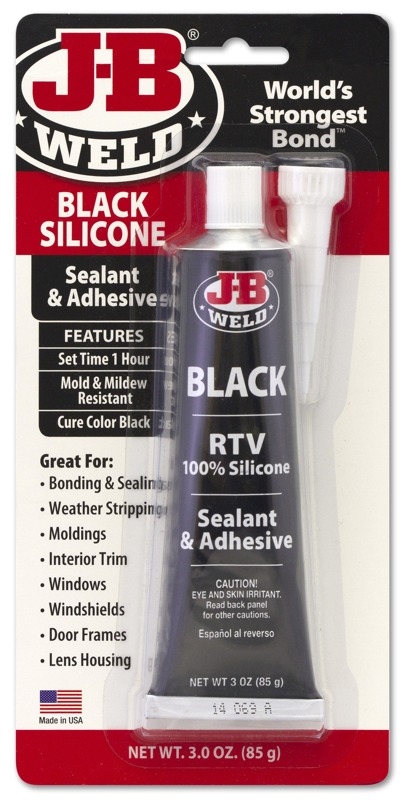 J-B Weld Black RTV Silicone Sealant and Adhesive 85g