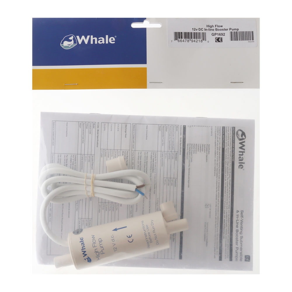 Whale In-line Electric Pump