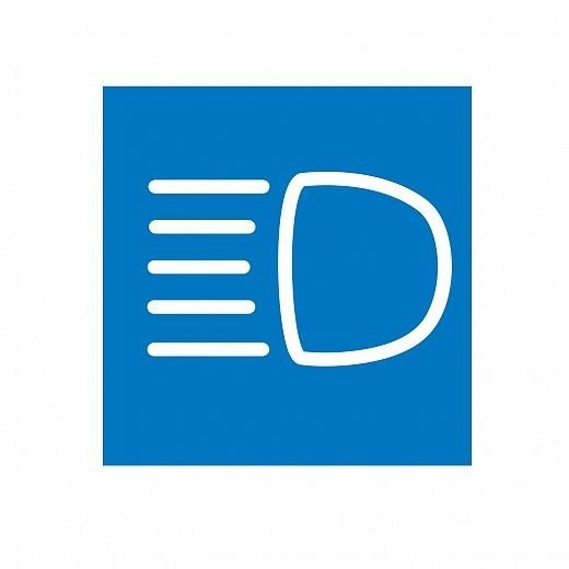 Hella Marine Blue Main Beam Symbol Card