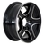Treadway 96030 Alloy Razor Trailer Rim Black 13 x 5in