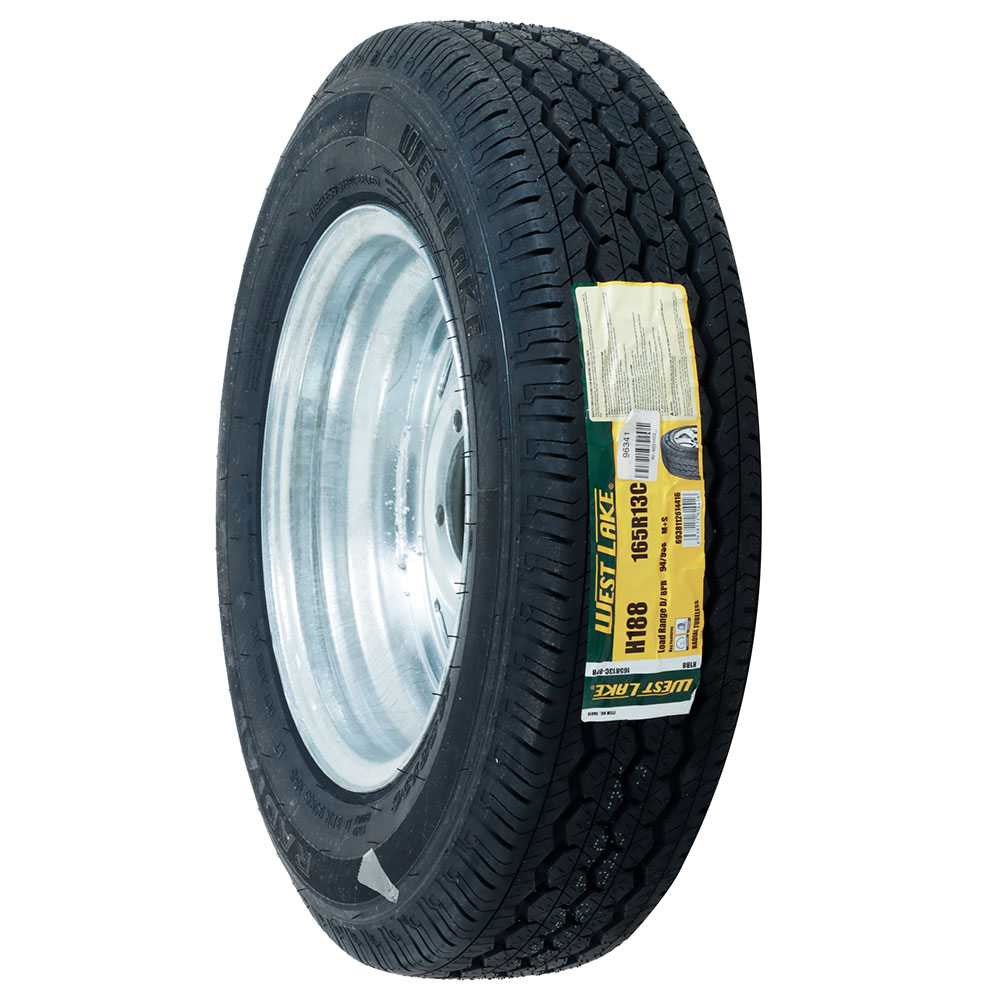 Treadway Galvanised Wheel 13 x 5'' with W191 Velocity Tyre