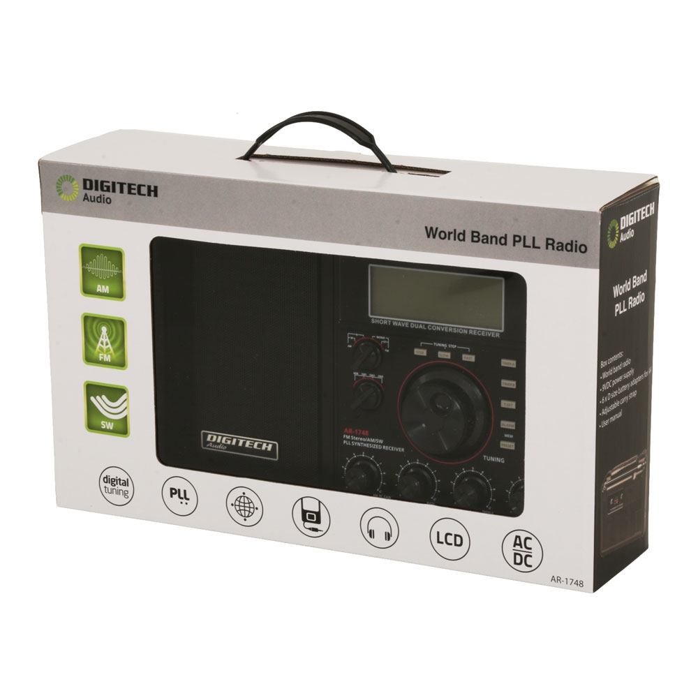 World Band AM/FM/SW PLL Radio