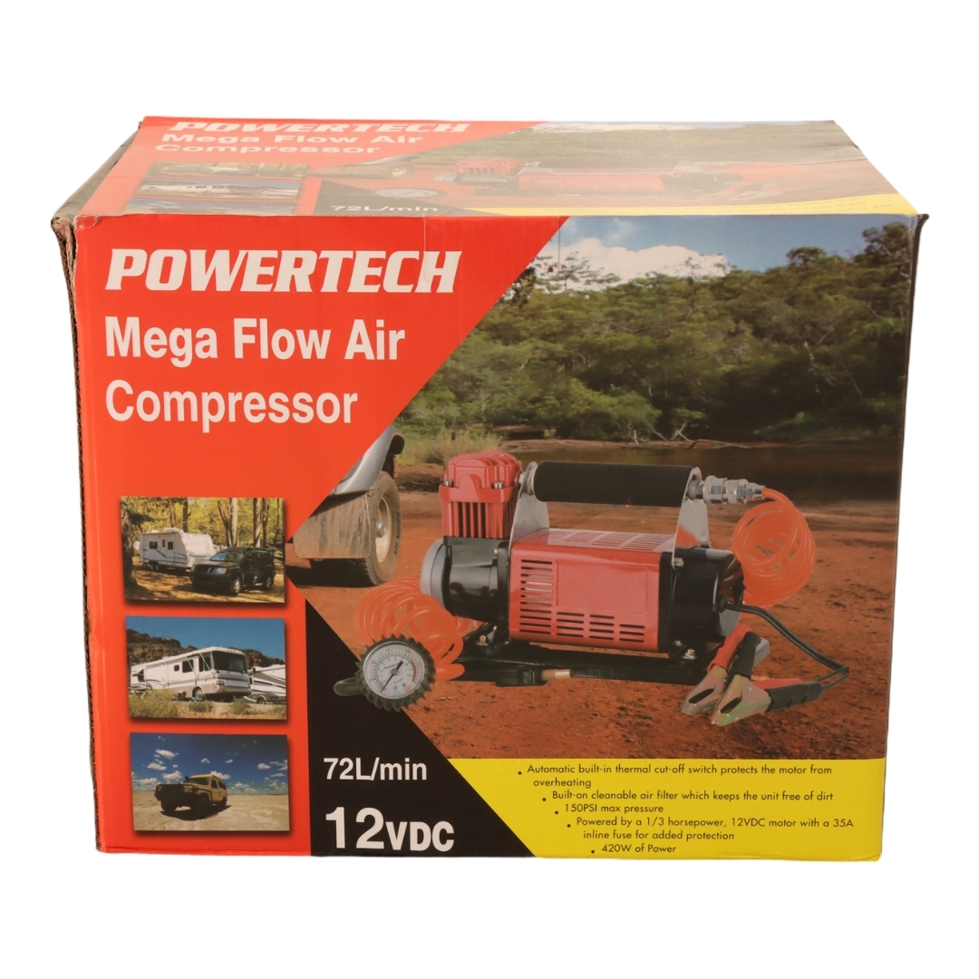 High-Flow Air Compressor 12VDC 72LPM