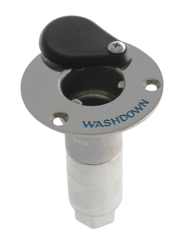 Jabsco Flush Mount Stainless Steel Deck Washdown Fitting Jabsco Flush Mount Stainless Steel Deck Washdown Fitting