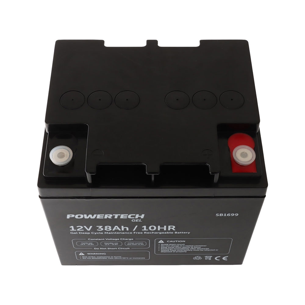 Powertech Deep Cycle Gel Rechargeable Battery 12V 38Ah