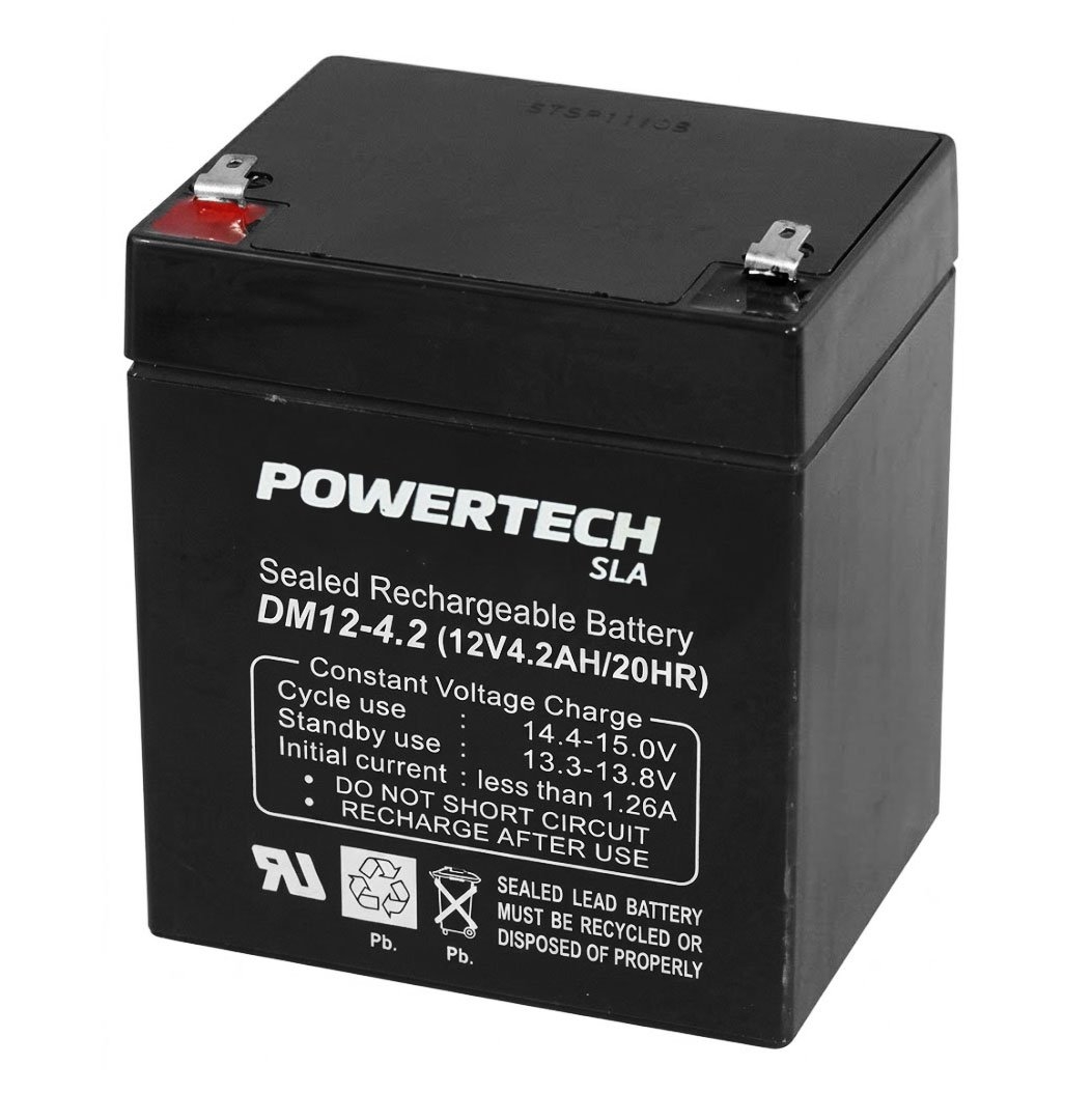 Powertech Sealed Lead Acid SLA Rechargeable Battery 12V 4.2Ah