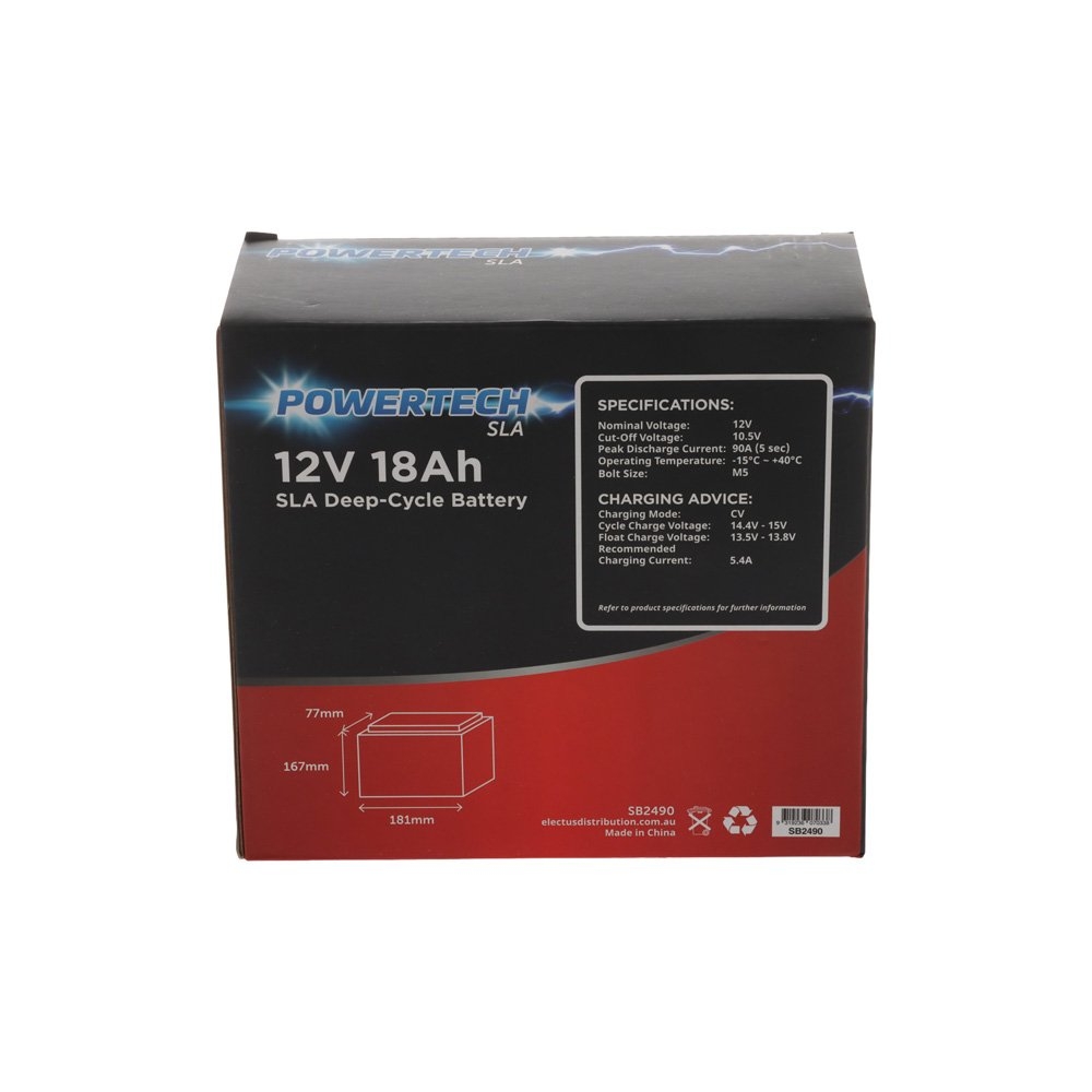 Powertech Sealed Lead Acid SLA Rechargeable Battery 12V