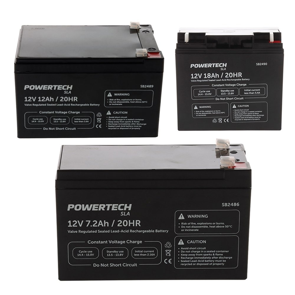 Powertech Sealed Lead Acid SLA Rechargeable Battery 12V