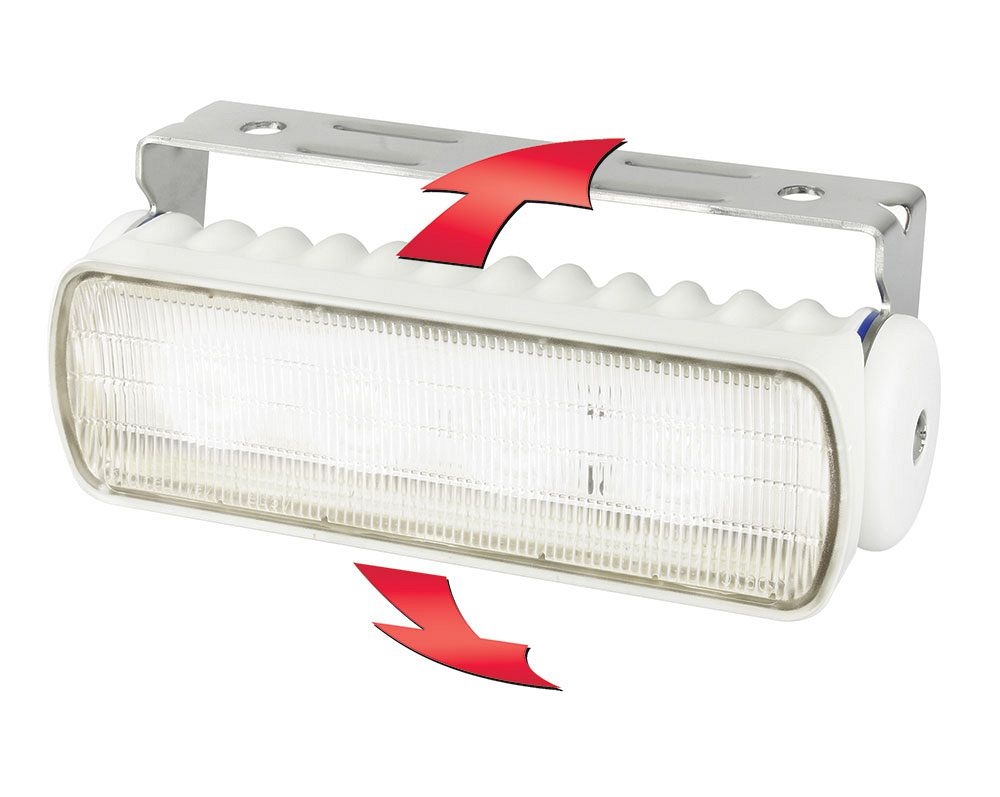 Hella Marine Sea Hawk-R LED Floodlights Warm White White Housing