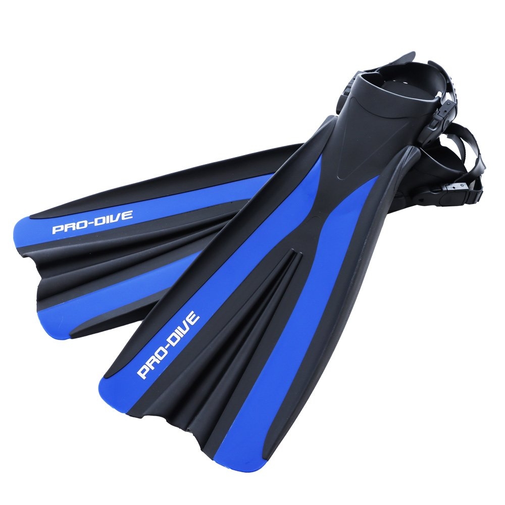 Pro-Dive Open Heel Dive Fins Blue
