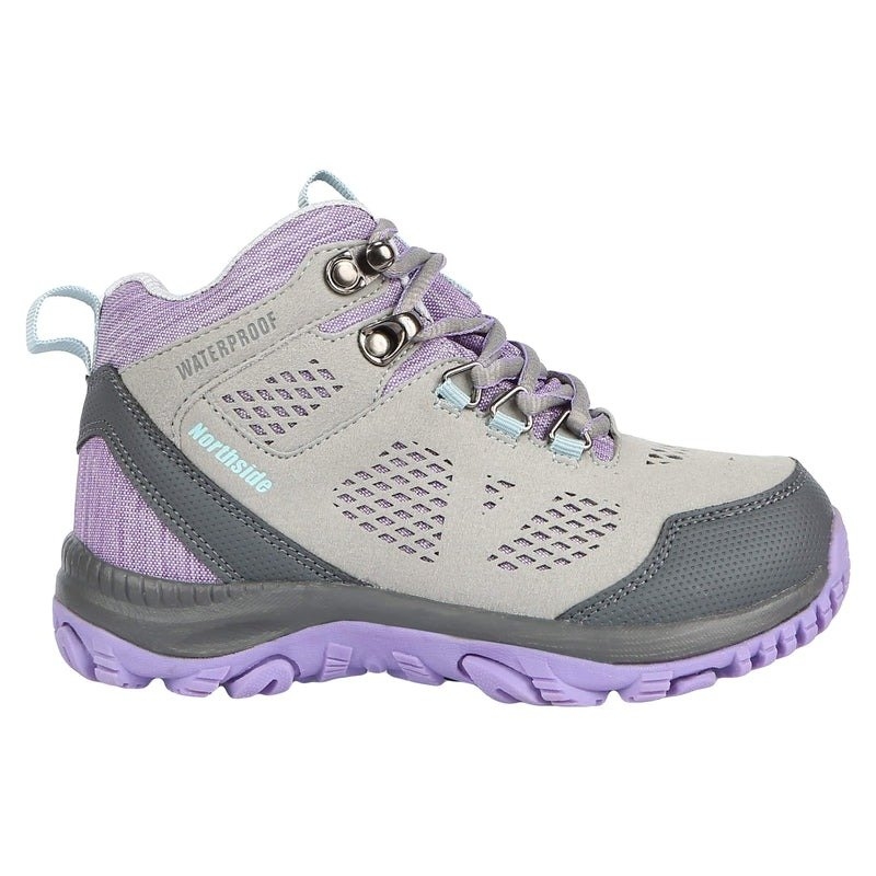 Northside Benton Kids Mid Hiking Boots Grey/Lilac US11 / 163-171mm