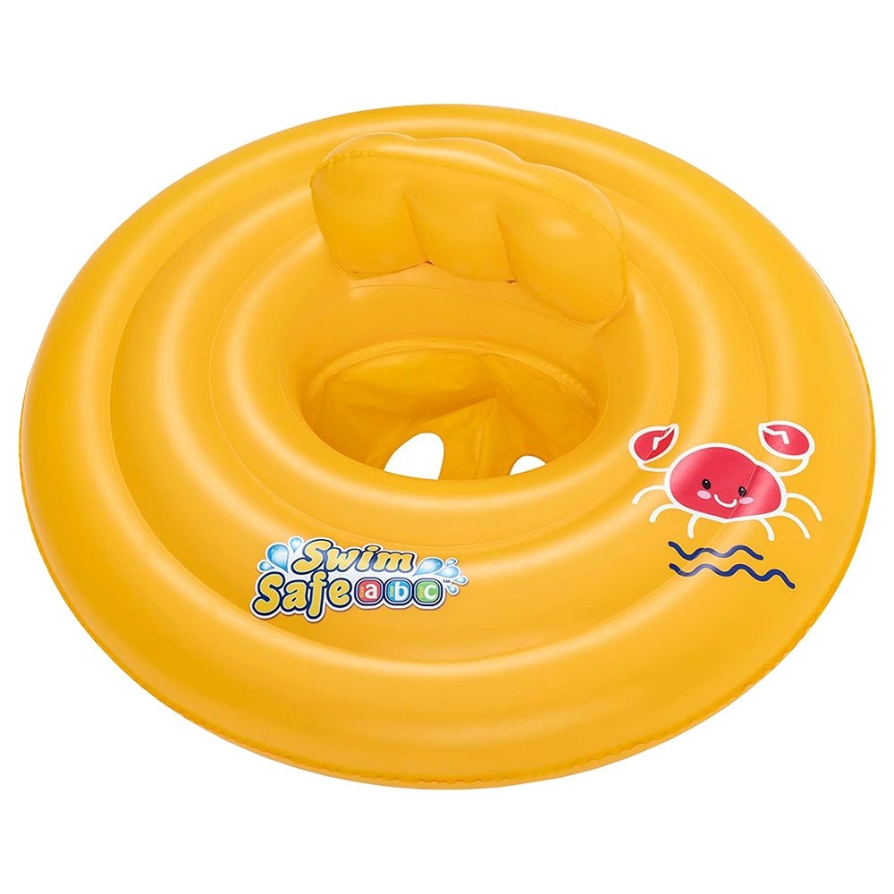Bestway Swim Safe ABC WonderSplash Inflatable Round Baby Boat Float 64cm 0-12 Months