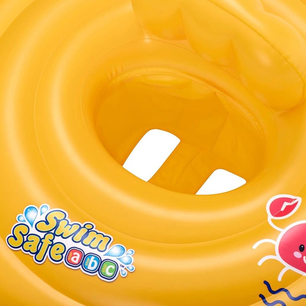 Bestway Swim Safe ABC WonderSplash Inflatable Round Baby Boat Float 64cm 0-12 Months