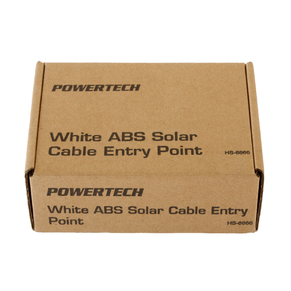 Powertech ABS Solar Cable Entry Point White