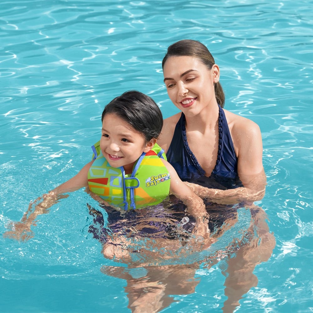 Bestway Swim Safe ABC AquaStar Fabric Swim Trainer Vest S/M 1-3 Years Green