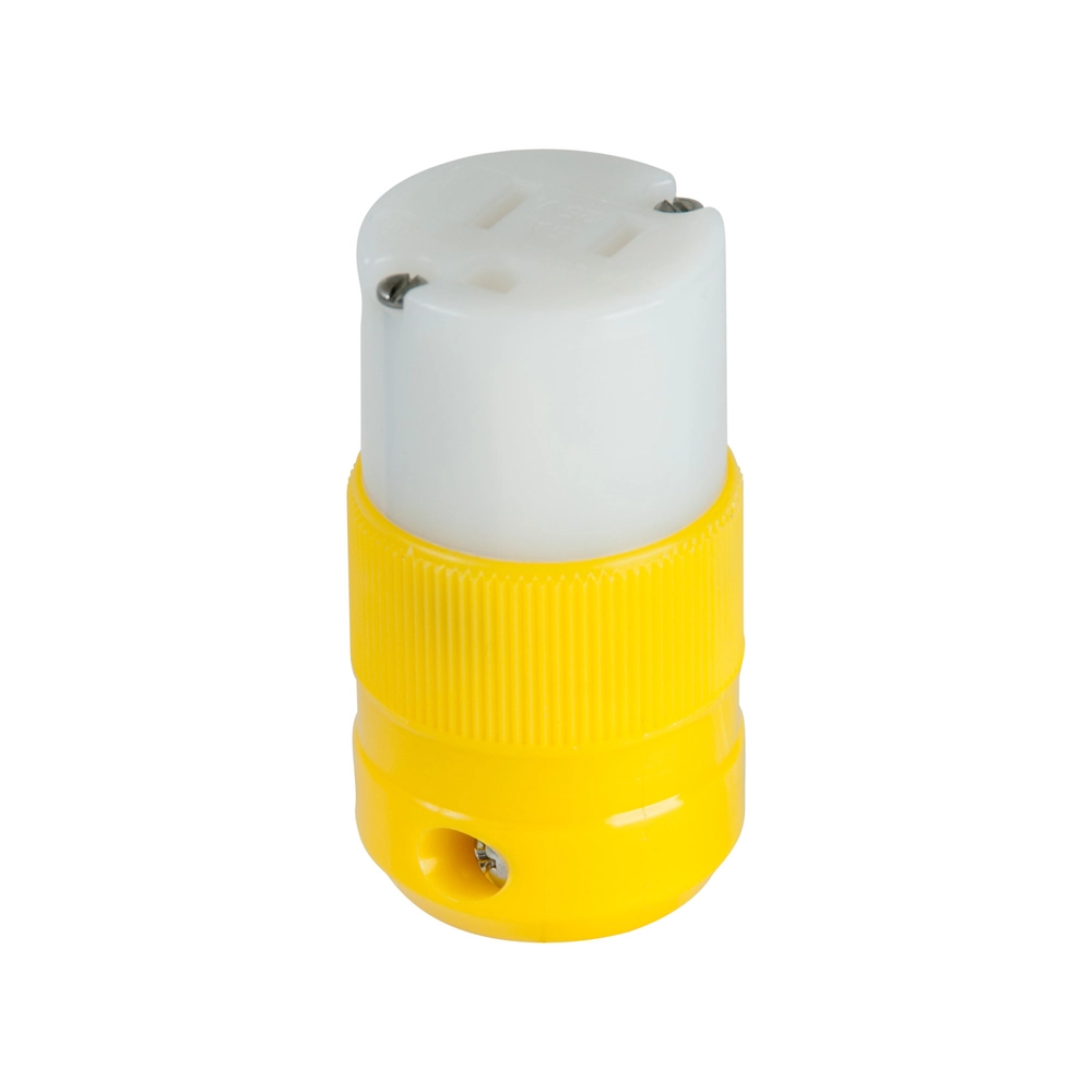 Marinco Female Connector 15A 125V Yellow Marinco Female Connector 15A 125V Yellow