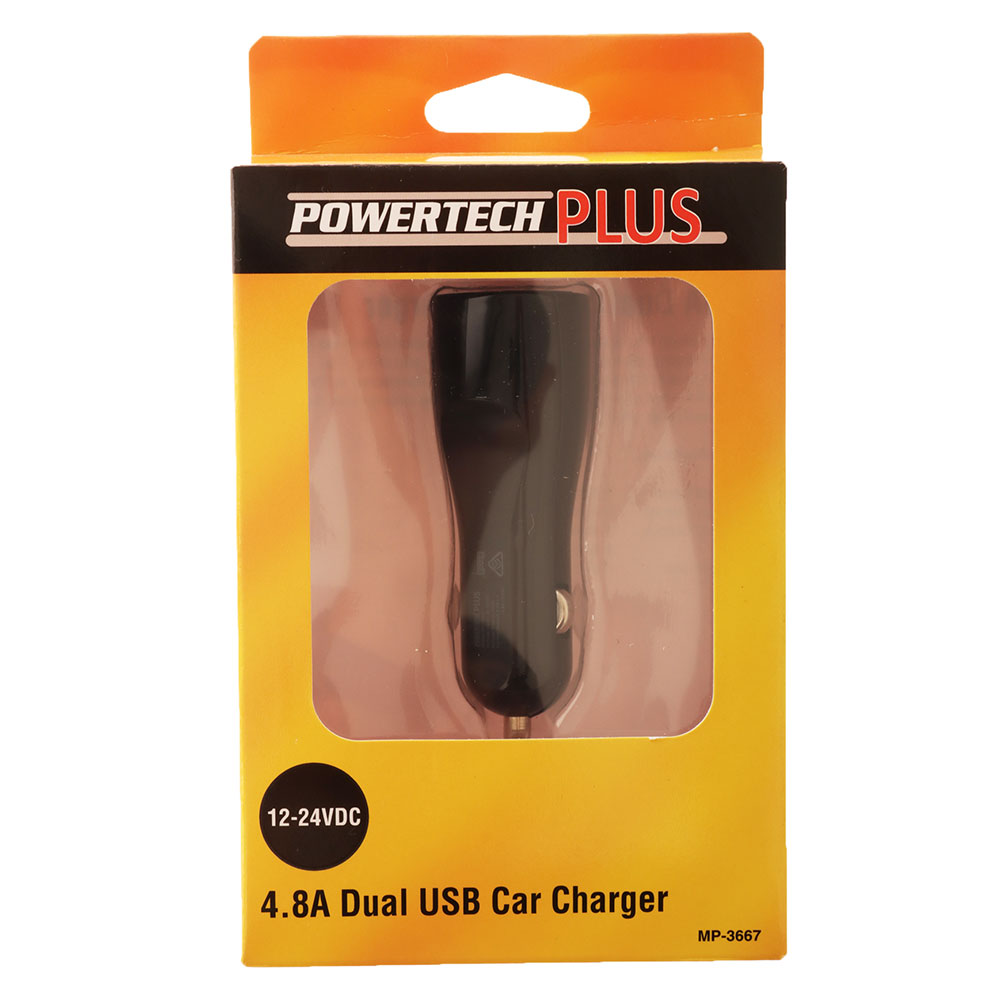 Dual USB Car Cigarette Lighter Adaptor 4.8A