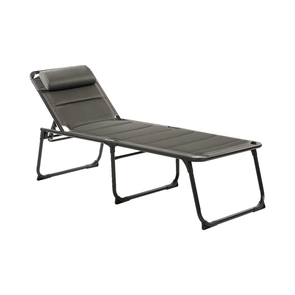 Travellife Barletta 6-Position Sun Lounger Dark Grey