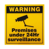 Surveillance Warning Sign 300 x 300mm Thumbnail Surveillance Warning Sign 300 x 300mm