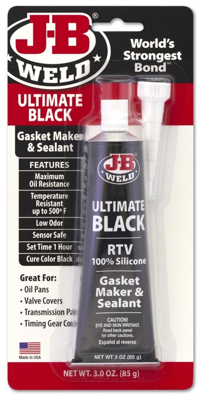 J-B Weld Ultimate Black RTV Silicone Gasket Maker and Sealant