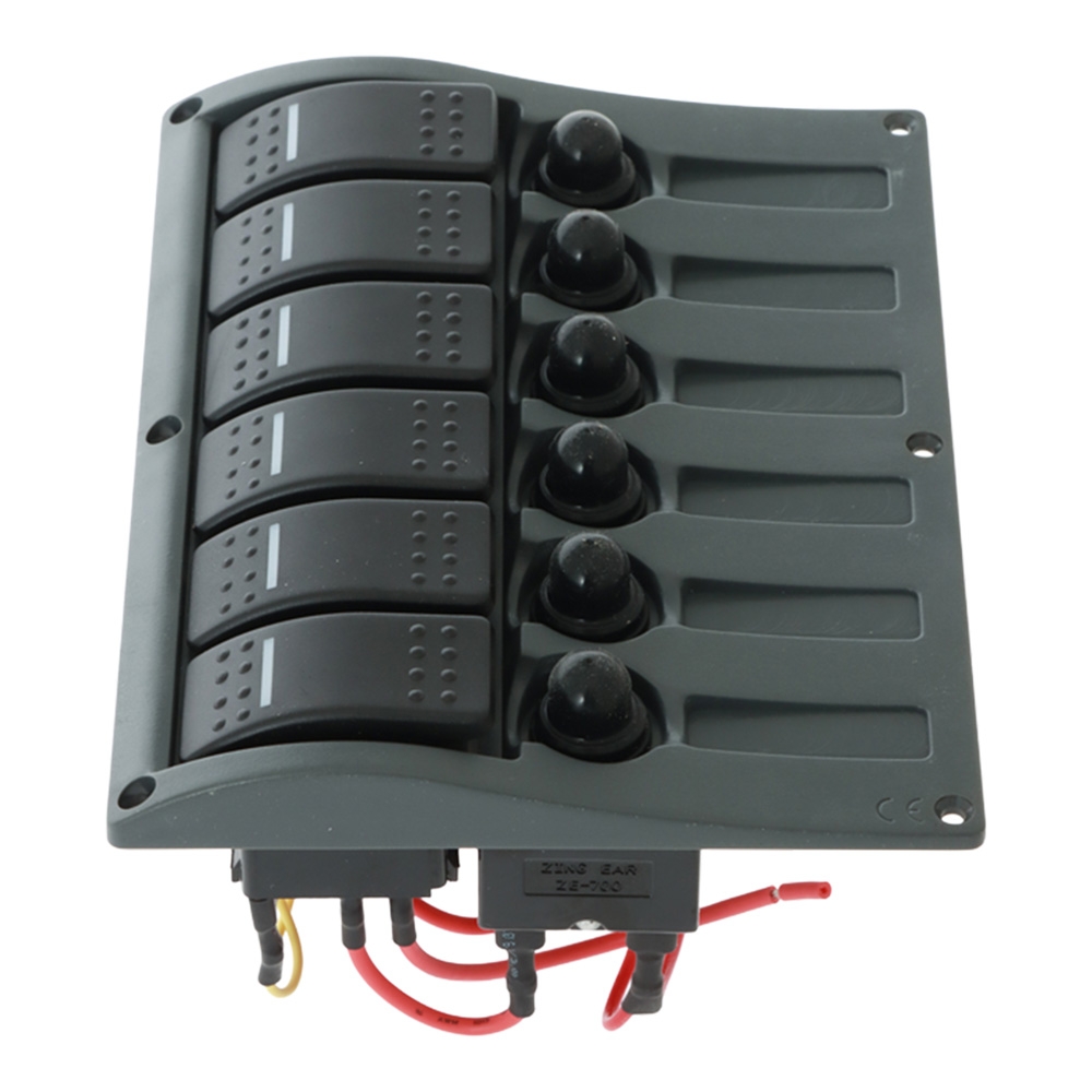 IP66 Marine Switch Panel 12/24v 6-Way