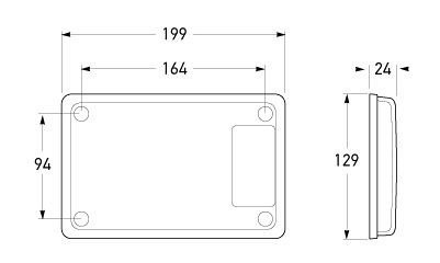 Hella Marine Jumbo-S LED Reversing Lamp