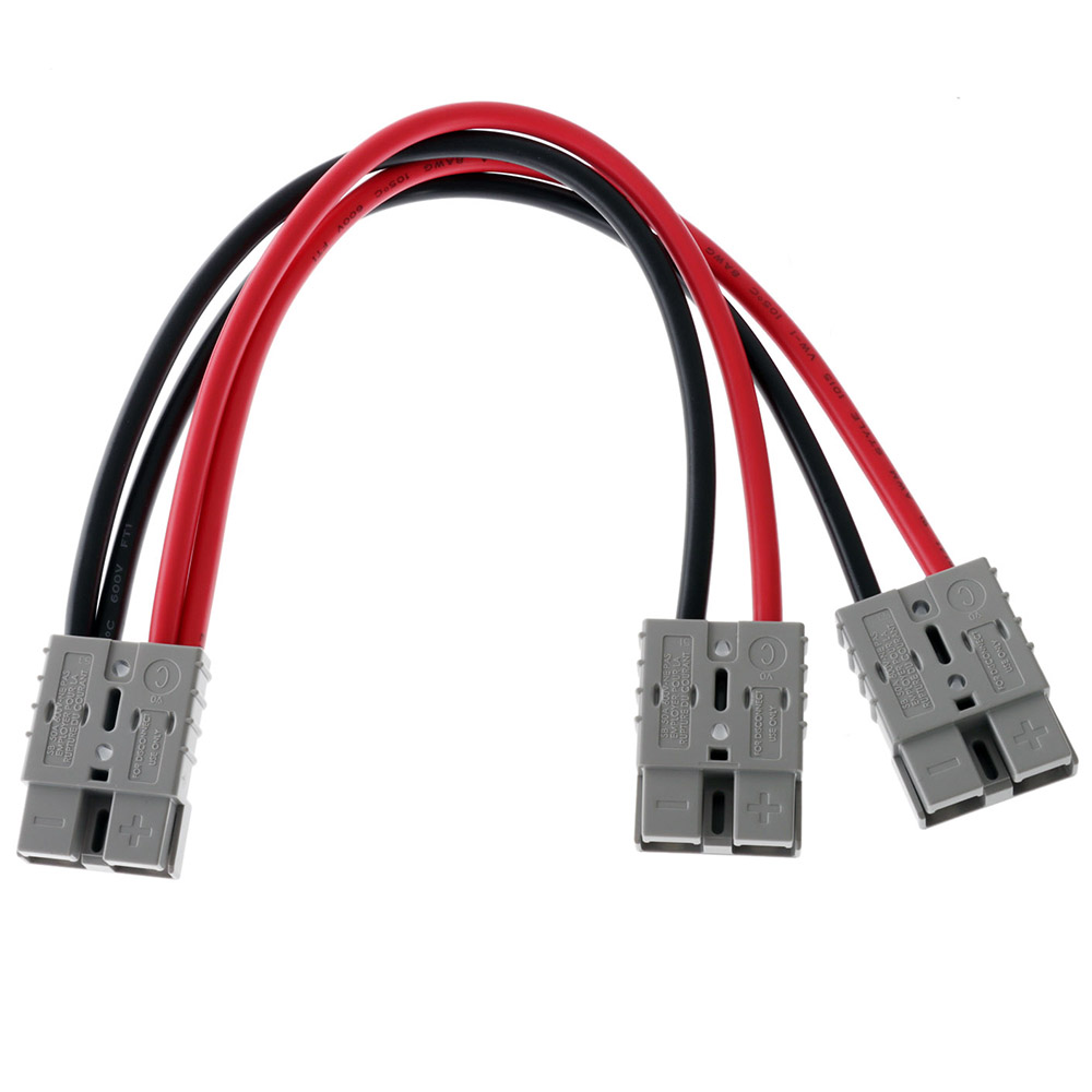 Anderson 50A Piggyback lead 8AWG 300mm