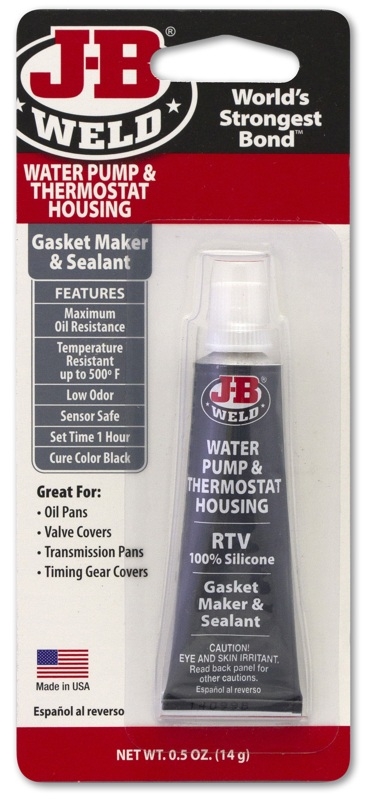 J-B Weld Water Pump and Thermostat RTV Silicone 14g