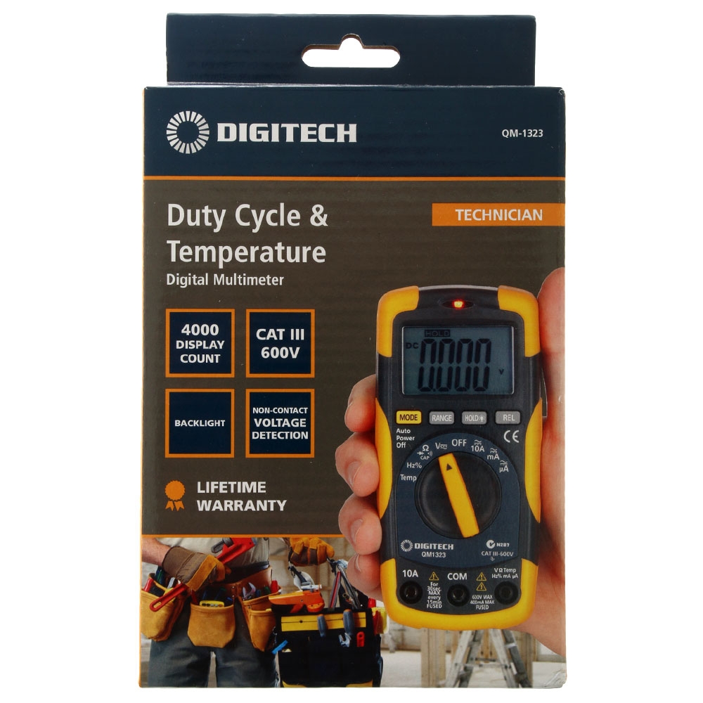 Cat III Multimeter with Temperature