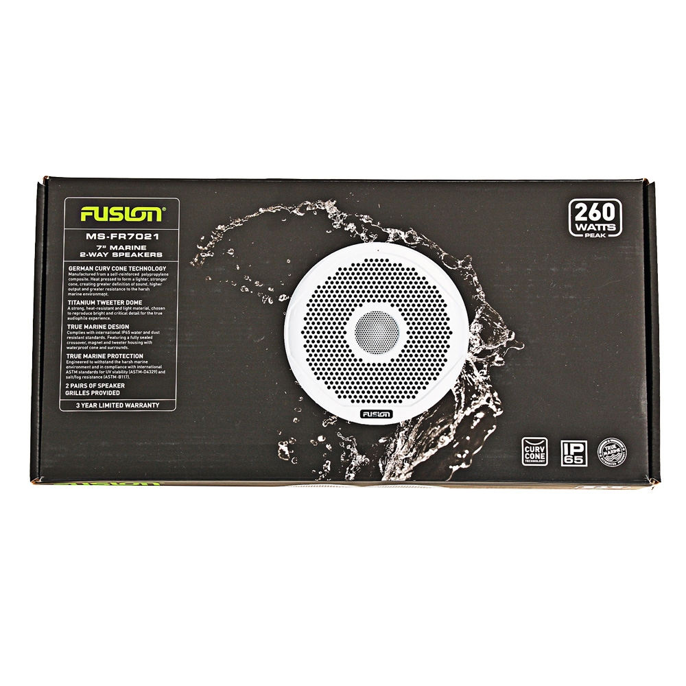 Fusion MS-FR7021 2-Way True Marine Waterproof Speakers 7in 260W