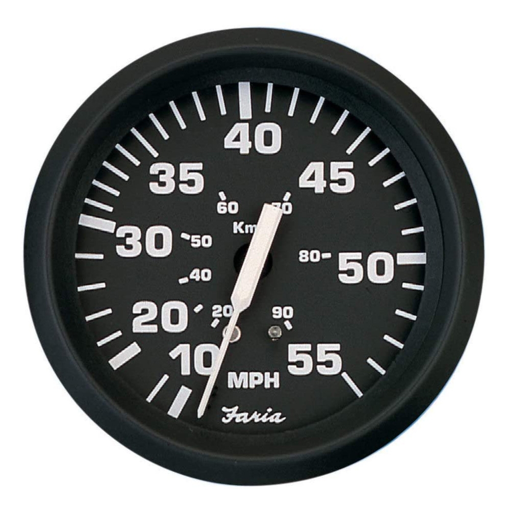 Faria 32810 Speedometer Euro Black