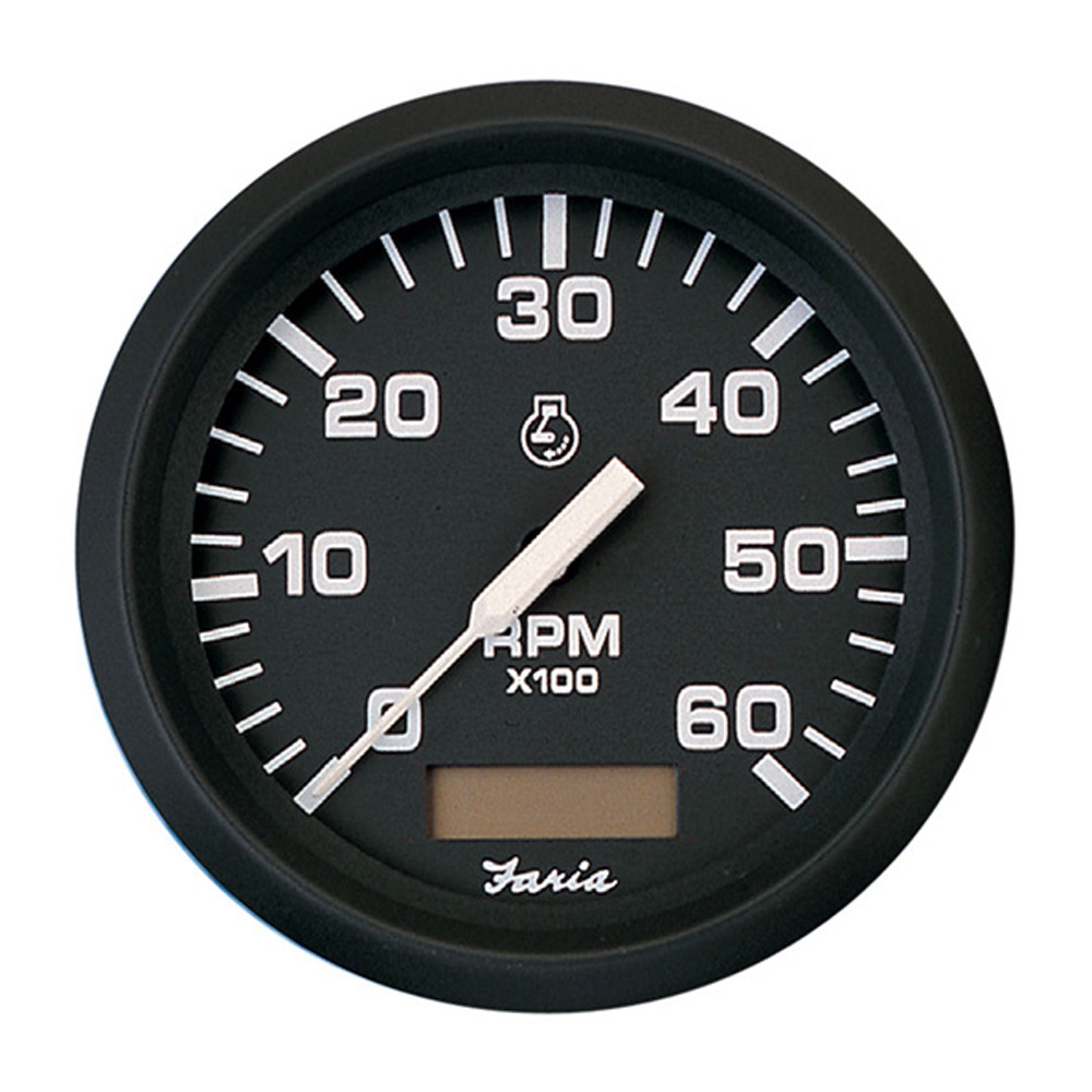 Faria 32832 Tacho/Hourmeter in Euro Black Style