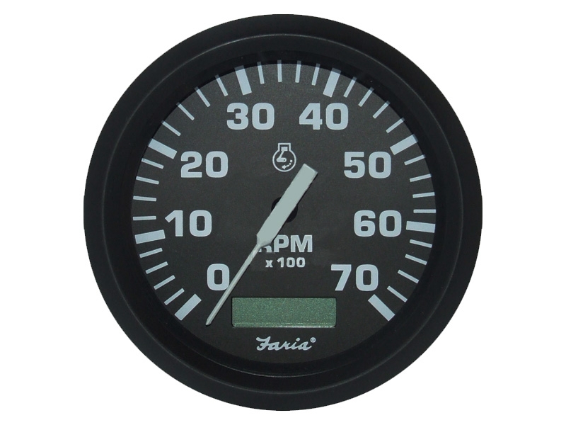 Faria 32840 Tacho/Hourmeter in Euro Black Style