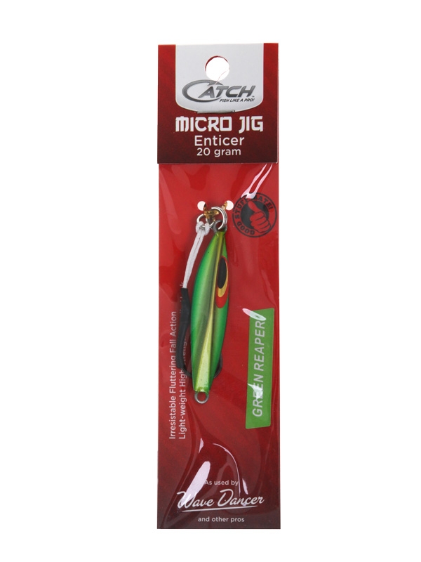 Catch The Enticer Micro Jig 20g Green Reaper