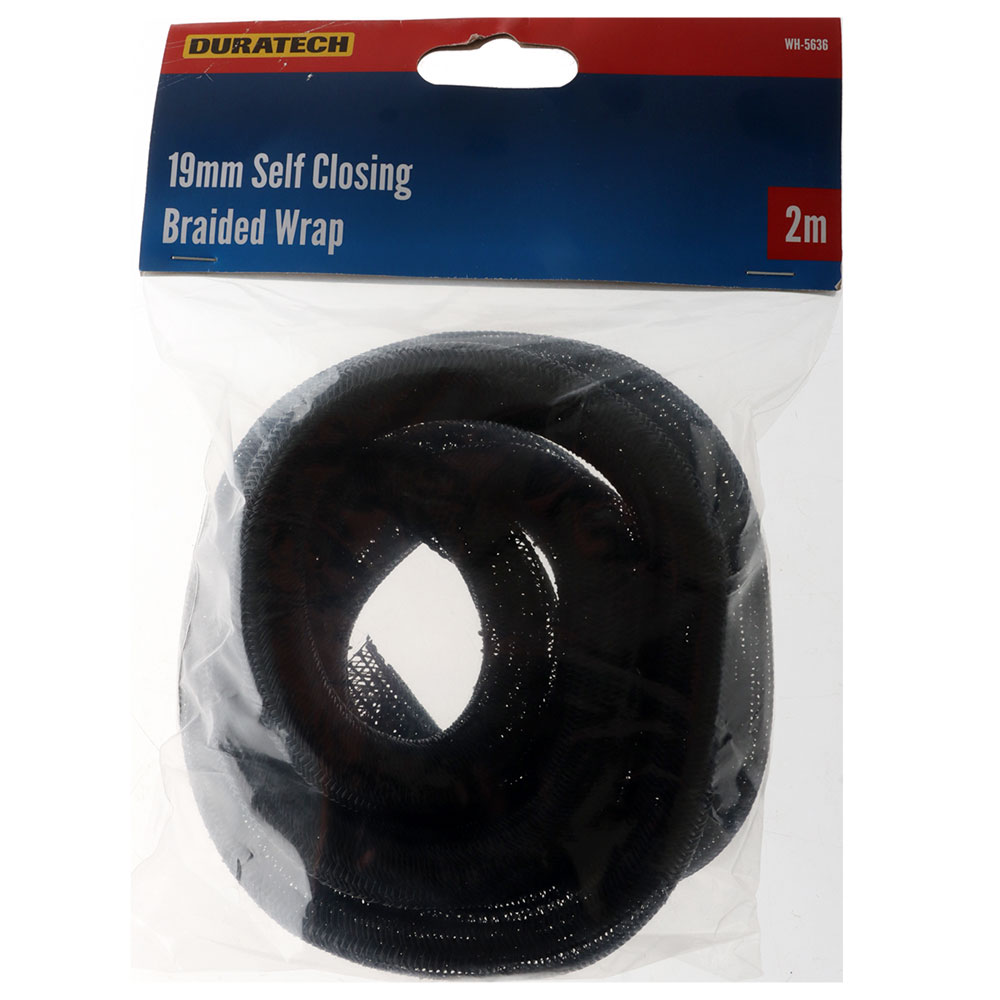 Self-Closing Braided Wire Wrap 19mm x 2m