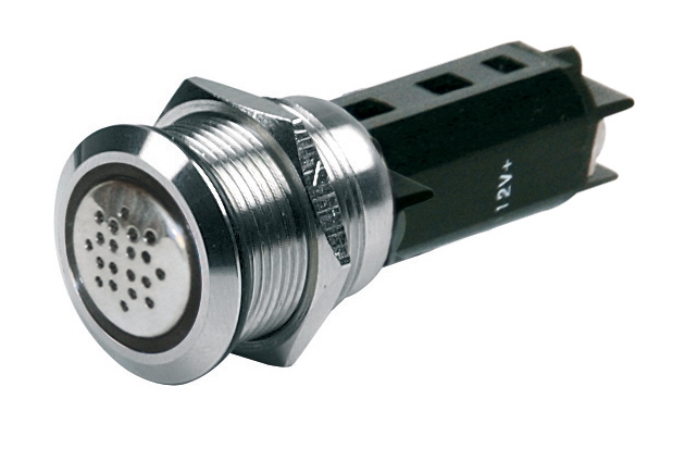 BEP 12V Buzzer And Red Warning Light Stainless Steel - Bulk