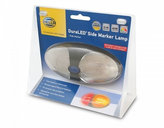 Hella Marine DuraLED Side Marker Lamp with Clear Lens