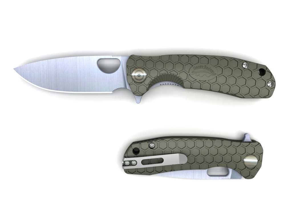 Honey Badger Drop Point Flipper Pocket Knife Small 7cm