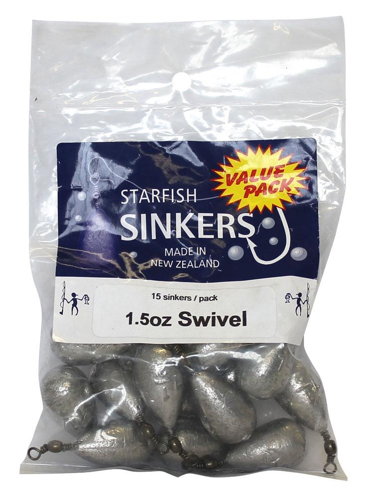 Starfish Swivel Sinkers Value Pack