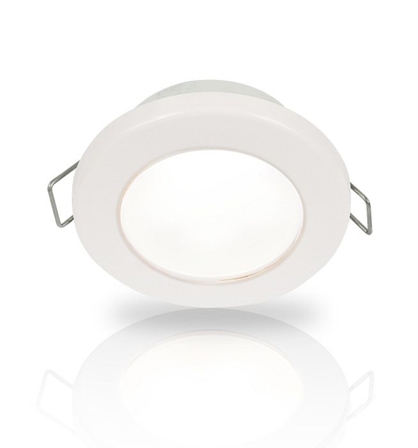 Hella Marine EuroLED 75 Down Light with Spring Clip White - White Rim 24V